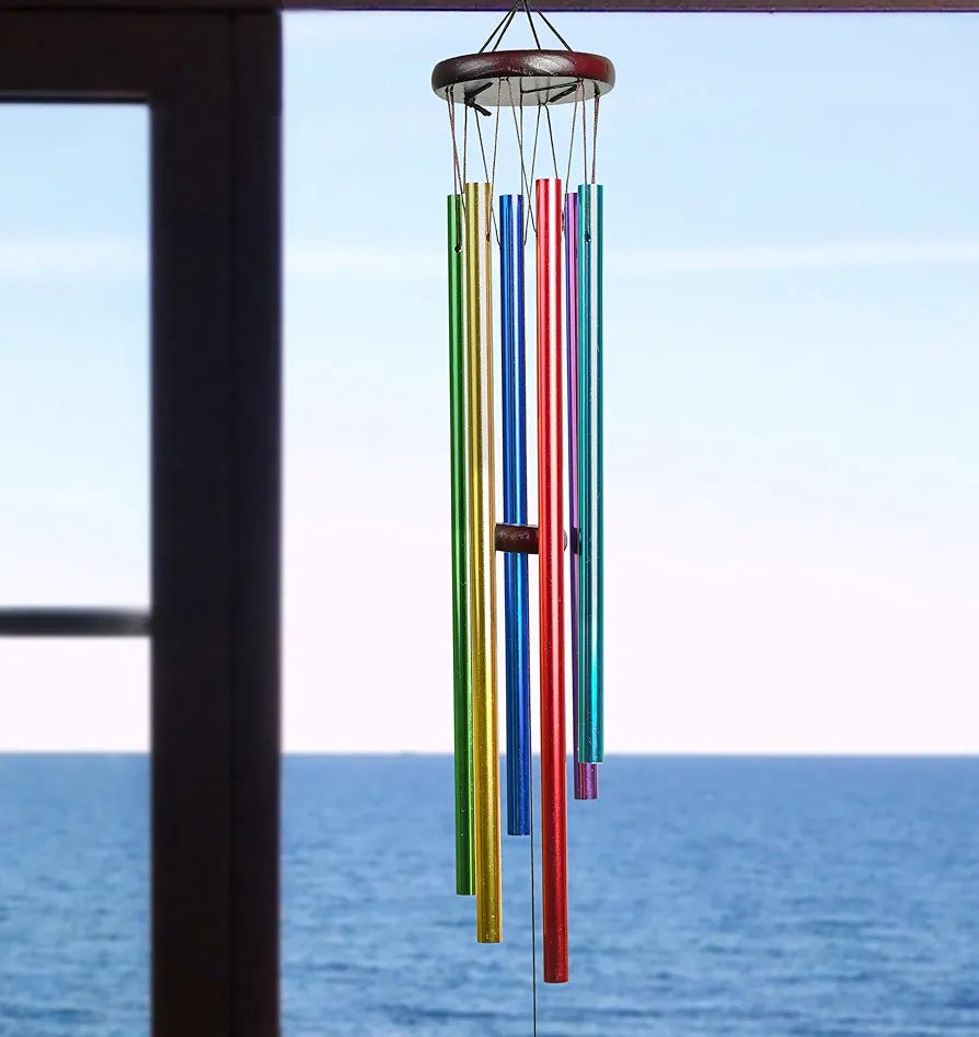 Wind Chimes for Bedroom and Hall Multicolor 6-Pipe Wind Chime -016